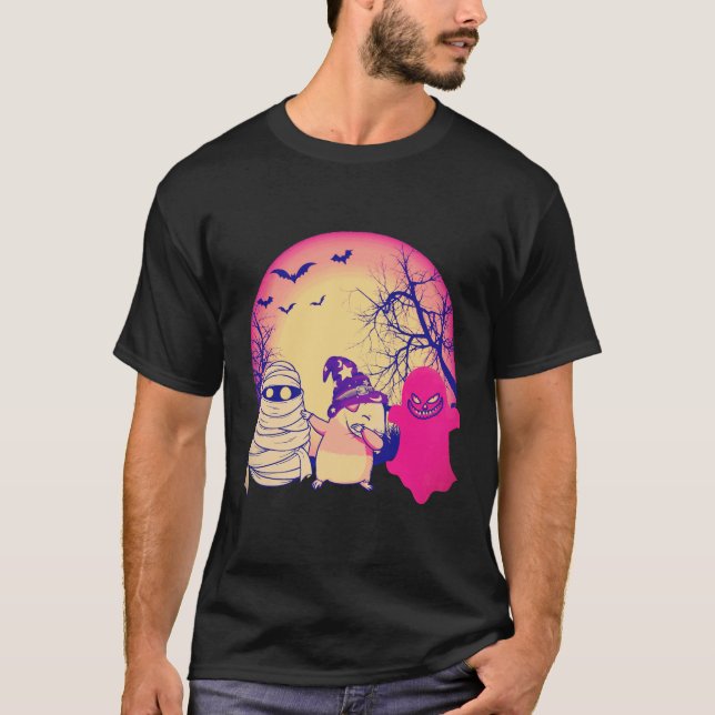 1 Marsvin Halloween Pumpa T Shirt (Framsida)