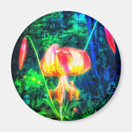 1 MICHIGAN LILLY MAGNET