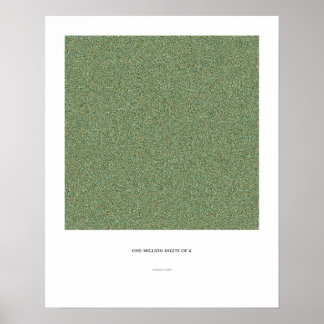 1 miljon decimaler av π poster