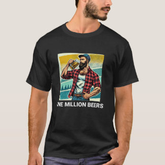 1 miljon Öl Ljuny ironisk PM Beer Älskare T Shirt