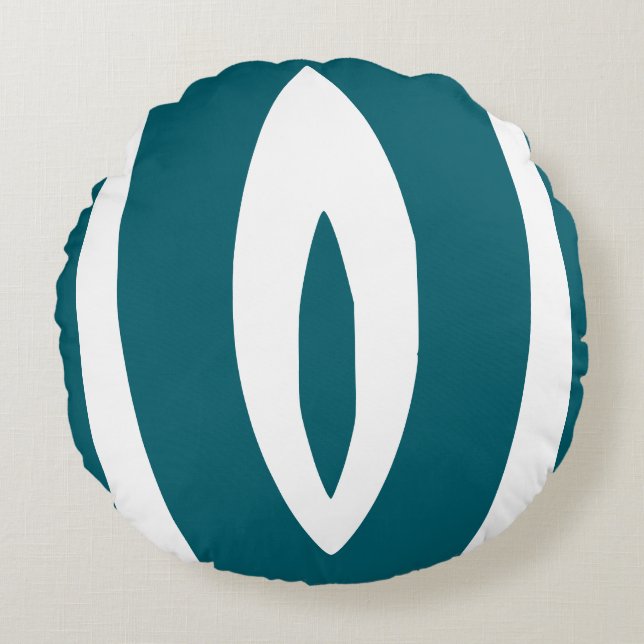 1 Minimalistisk naturrytm Rund Kudde (Framsidan)