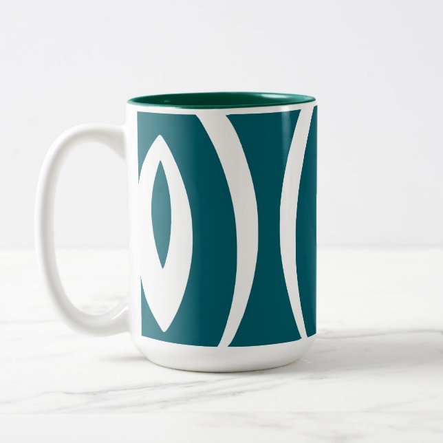 1 Minimalistisk naturrytm Två-Tonad Mugg (Vänster)