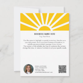1 | Minimalistiskt visitkort för Photo QR Sunrise- Inbjudningar