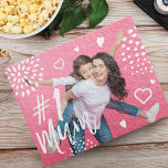 #1 Morsa Fullt Photo Roligt Gift för Mors dag Jigs Pussel<br><div class="desc">Fånga ett speciellt familjeminne eller tillfälle med vårt vackra personlig fotopussel. Designen innehåller ett foto av fullt i layouten. "#1 Morsa" visas i ett vackert trendig penselskript med vit övertäckning med roligt och punkt mönster. Gör ett speciellt familjeminne med det här roligt familjepusslet. Perfekt som gåva till mors dag, årsdag,...</div>