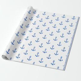 #1 Nautical Haven Wrapping Papper "Big Storlek" Presentpapper