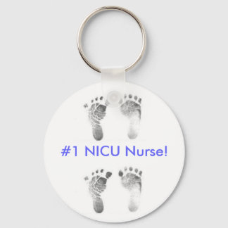 #1 NICU Nurse! (blå) Nyckelring