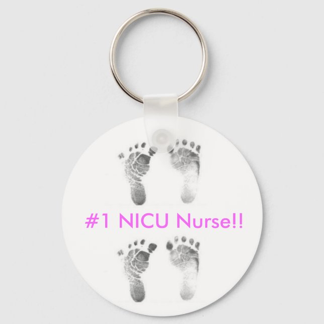 #1 NICU Nurse Nyckelring (Framsida)
