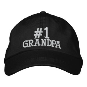 #1 Nummer 1 Farfar Embroired Cap Broderad Keps