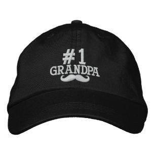 #1 Nummer 1 Farfar Embroired Cap Broderad Keps