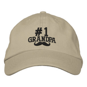 #1 Nummer 1 Farfar Embroired Cap Broderad Keps