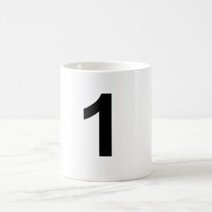 1 nummer ett kaffemugg