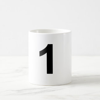 1 nummer ett kaffemugg