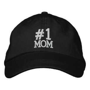 #1 Nummer ett MAMMA-broderade tak Broderad Keps