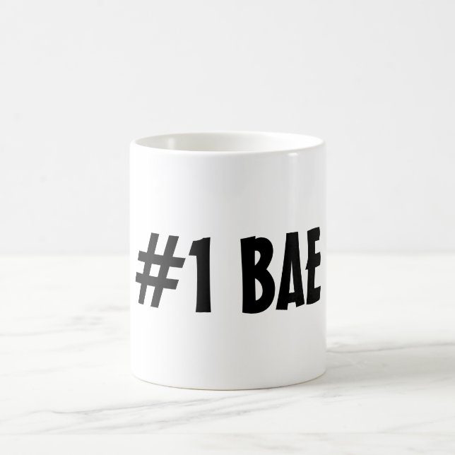 #1 numrerar EN BAE-MUGG Kaffemugg (Center)