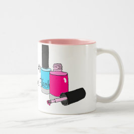 #1 numrerar en nagelteknikerManicurist Två-Tonad Mugg