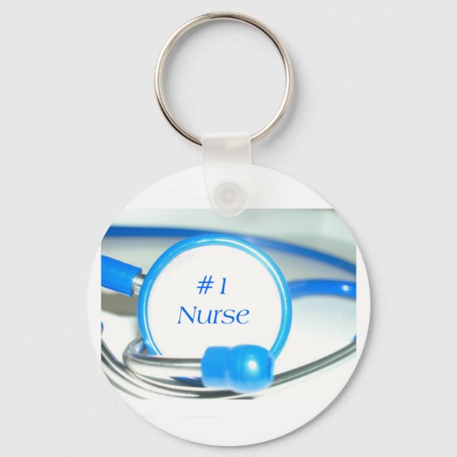 #1 Nurse Keychain Nyckelring (Framsida)