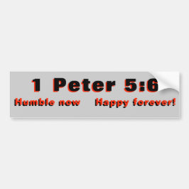 1 ödmjuka Peter 5:6 och lycklig Bildekal