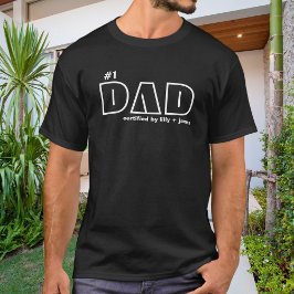 #1 Pappa Auktoriserad efter barn T Shirt