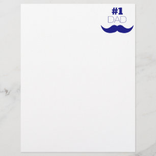 #1 Pappa Blue Mustache - nummer ett