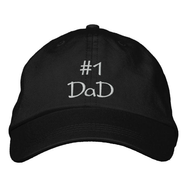 #1 PAPPA broderade hatt Broderad Keps (Framsida)