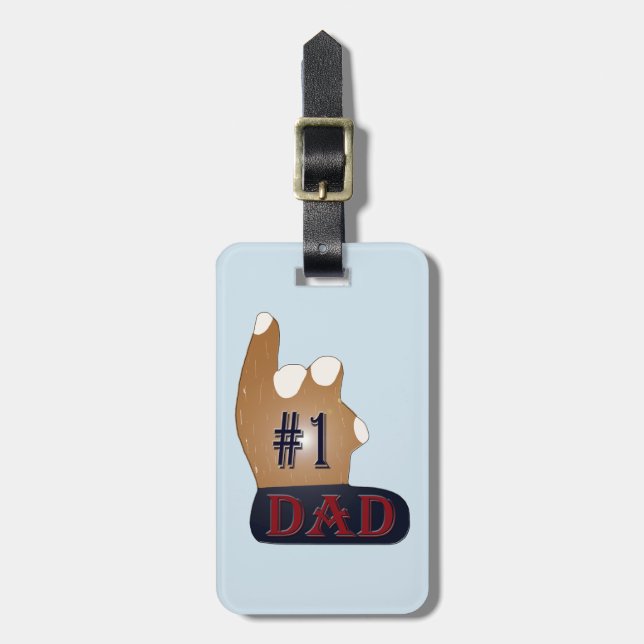 #1 Pappa Ebony Teak Bagagebricka (Vertikal Framsida)