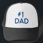 #1 Pappa-Fars dag Hat Keps<br><div class="desc">En perfekt för Fars dag. Alla pappor borde veta att de är #1!</div>