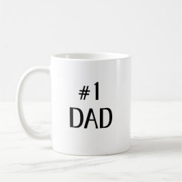 #1 Pappa Fet minimalistisk textkonst Kaffemugg