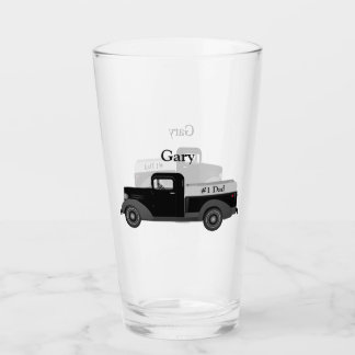 #1 Pappa Gammal Lastbils Pint Drickglas Glaskopp