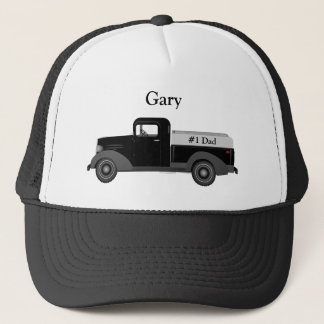 #1 Pappa Gammal Lastbilskeps Baseball Truckerhatt Keps