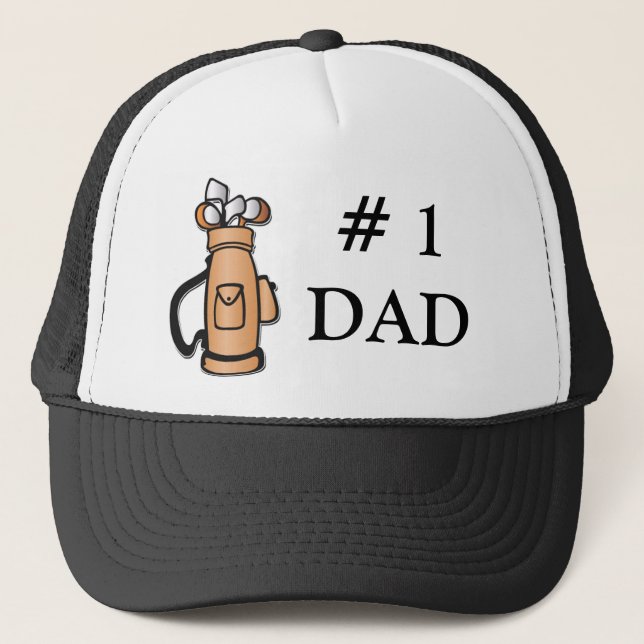 #1 Pappa Golf Hat Keps (Framsida)