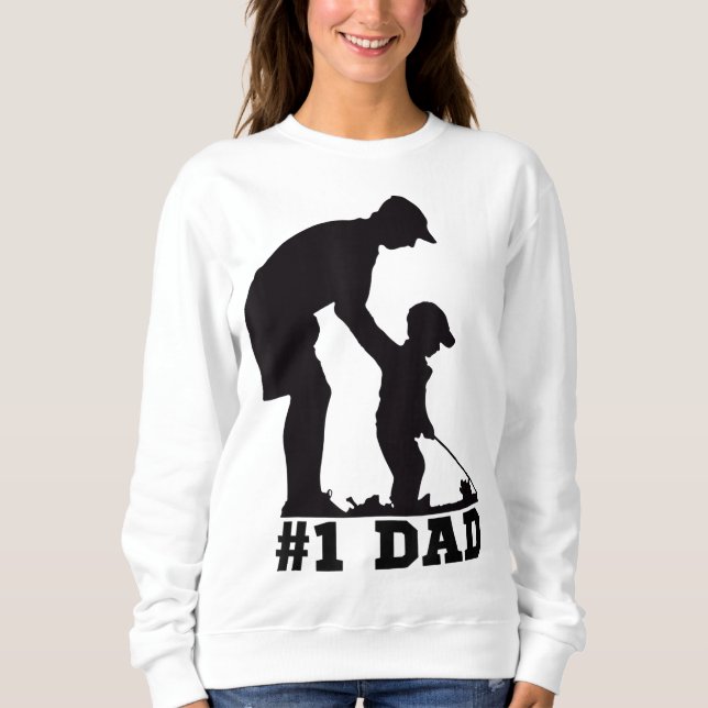 1 Pappa Golfing Golf Fars dag Far Son Tee (Framsida)