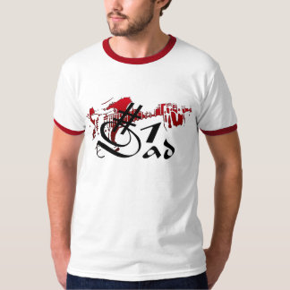 #1 Pappa Guitar Red T-shirt