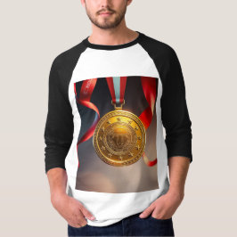 #1 Pappa Guld Medal Shirt - Champion Far's Day Gi T Shirt