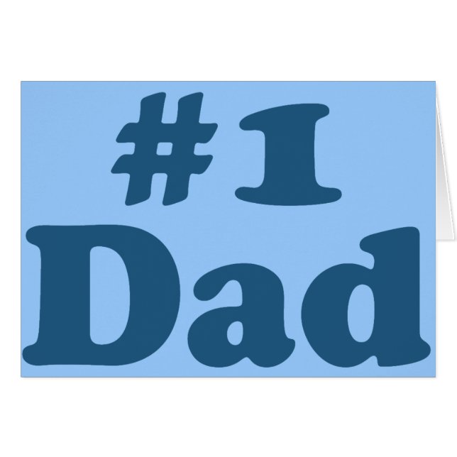 #1 Pappa Hälsningskort (Framsidan Horizontal)