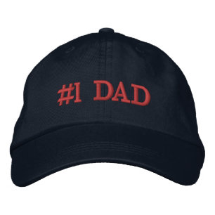 #1 Pappa Hat   Far-dagspresent Broderad Keps