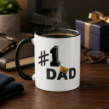 #1 Pappa Kärlek Personlig Mugg