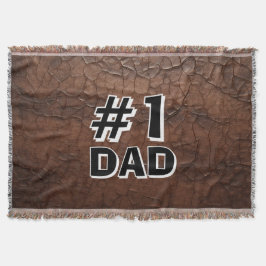 #1 Pappa Läderlook Filt