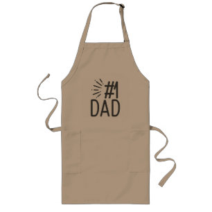#1 Pappa Long Apron Långt Förkläde