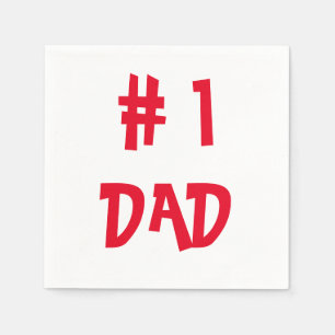 # 1 Pappa - Lustigt Far-gift Pappersservett
