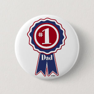 #1 Pappa - Lycklig Fars dag Knapp