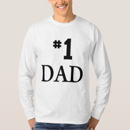 #1 PAPPA, nummer ett Pappa, Fars dag T Shirt
