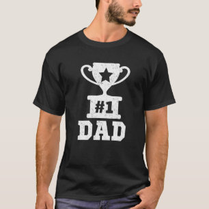 1 Pappa nummer ett Pappa-troféer Pappa Far Pappor T Shirt