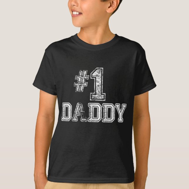 1 Pappa Pappa - nummer ett Fars dag-gåva T Shirt (Framsida)