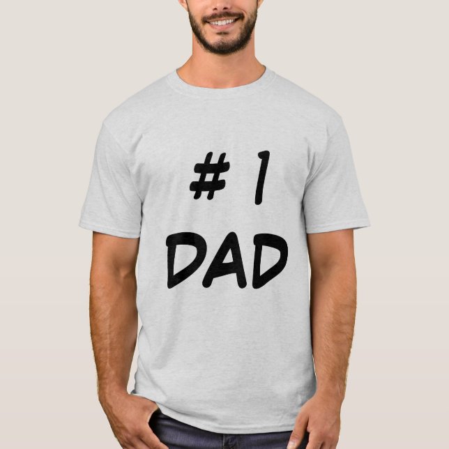 # 1 Pappa Shirt - Lusnyj Far Gift T (Framsida)