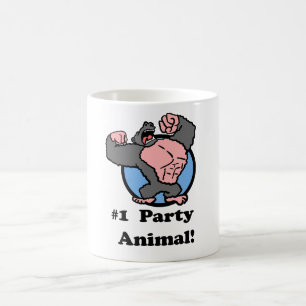 #1 Party Animal Gorilla Kaffemugg
