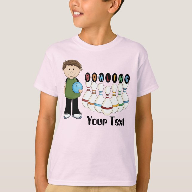 #1 Personalize Bowling Shirt Tee Shirt (Framsida)