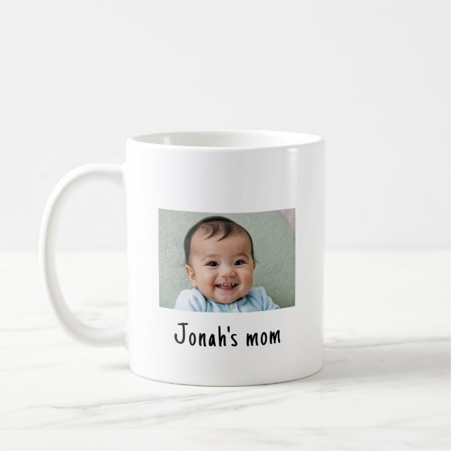 1 Personlig Baby fotokaffe Mugg 11 oz - 15 oz (Vänster)