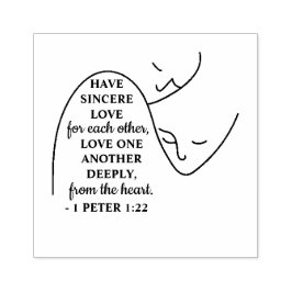 1 Peter 1:22 - Alla hjärtans dag Bibelvers Stämpel