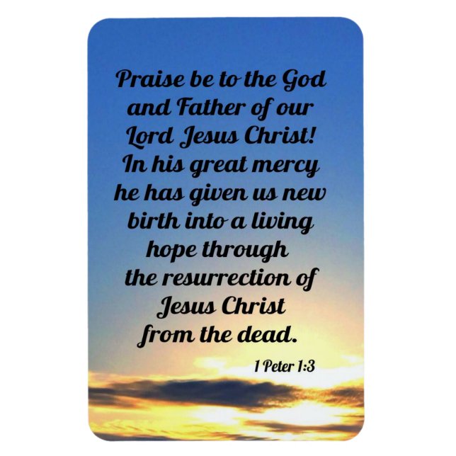 1 Peter 1:3 Magnet (Vertikal)