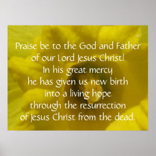 1 Peter 1:3affisch Poster